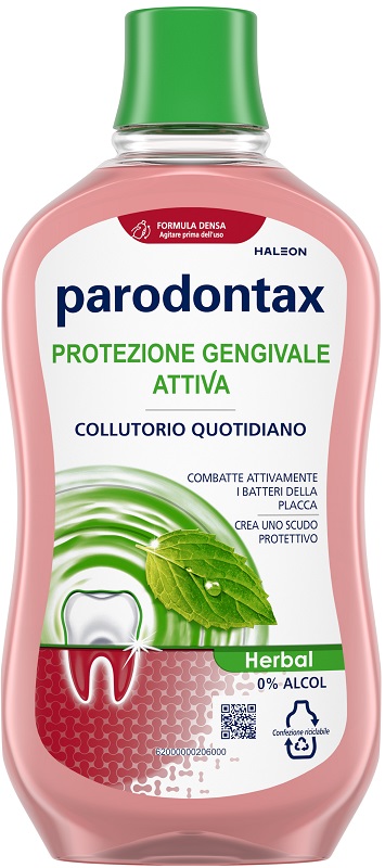 PARODONTAX COLLUTORIO PROTEZIONE GENGIVE HERBAL 500 ML - Farmacia Mastrangelo 