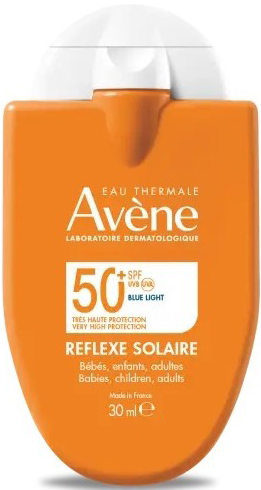 EAU THERMALE AVENE REFLEXE SOLAIRE SPF50+ BEBE BAMBINI ADULTO 30 ML - Farmacia Mastrangelo 