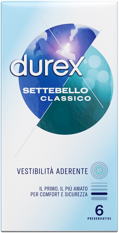 PROFILATTICO DUREX SETTEBELLO CLASSICO 6 PEZZI - Farmacia Mastrangelo 