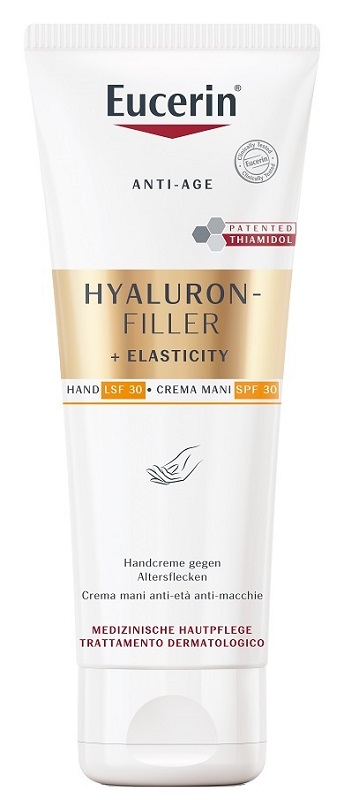 EUCERIN HYALURON FILLER + ELASTICITY CREMA MANI ANTI MACCHIE 75 ML - Farmacia Mastrangelo 