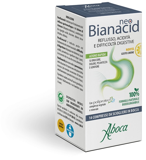 NEOBIANACID 14 COMPRESSE LIMONE - Farmacia Mastrangelo 