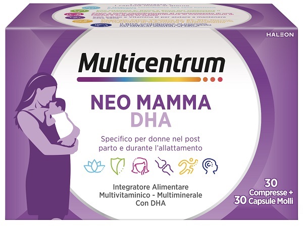 MULTICENTRUM NEO MAMMA DHA 30 COMPRESSE + 30 CAPSULE MOLLI - Farmacia Mastrangelo 