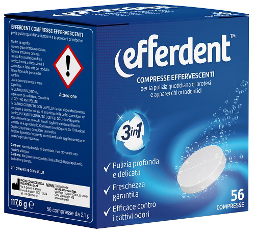 EFFERDENT 56 COMPRESSE EFFERVESCENTI - Farmacia Mastrangelo 