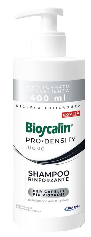 BIOSCALIN PRO DENSITY UOMO SHAMPOO RINFORZANTE 400 ML - Farmacia Mastrangelo 