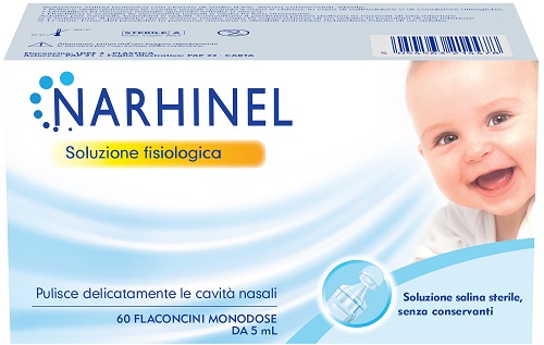 SOLUZIONE FISIOLOGICA PER ASPIRATORE NASALE NARHINEL 60 FLACONCINI DA 5 ML - Farmacia Mastrangelo 