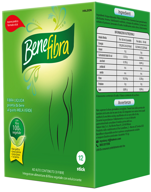 BENEFIBRA LIQUIDA 12 STICK DA 30 ML - Farmacia Mastrangelo 