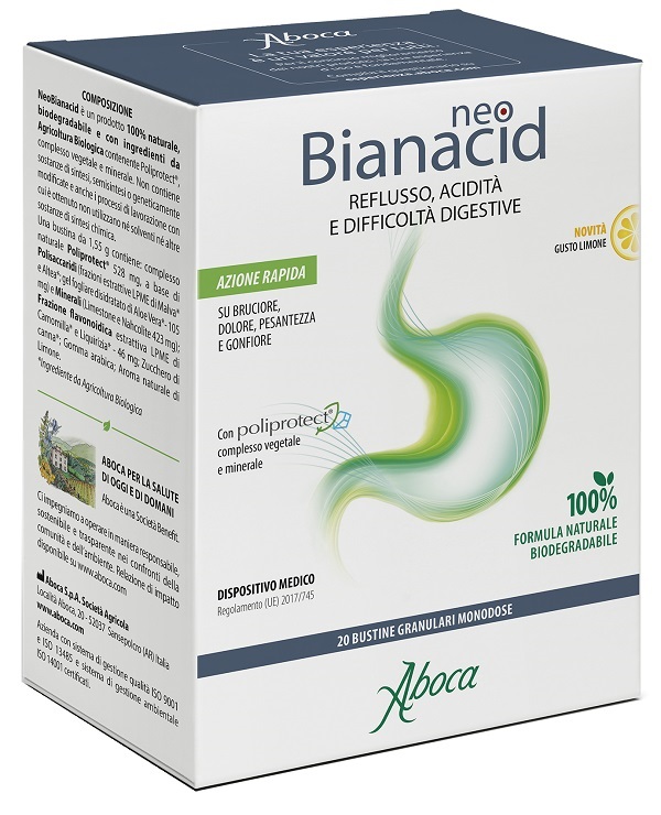 NEOBIANACID 20 BUSTINE LIMONE - Farmacia Mastrangelo 